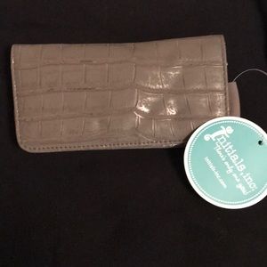 Initials ink gray wallet